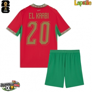 Marokko Ayoub El Kaabi #20 Kotipaita Lapsille MM-kisat 2026 Lyhythihainen (+ shortsit)